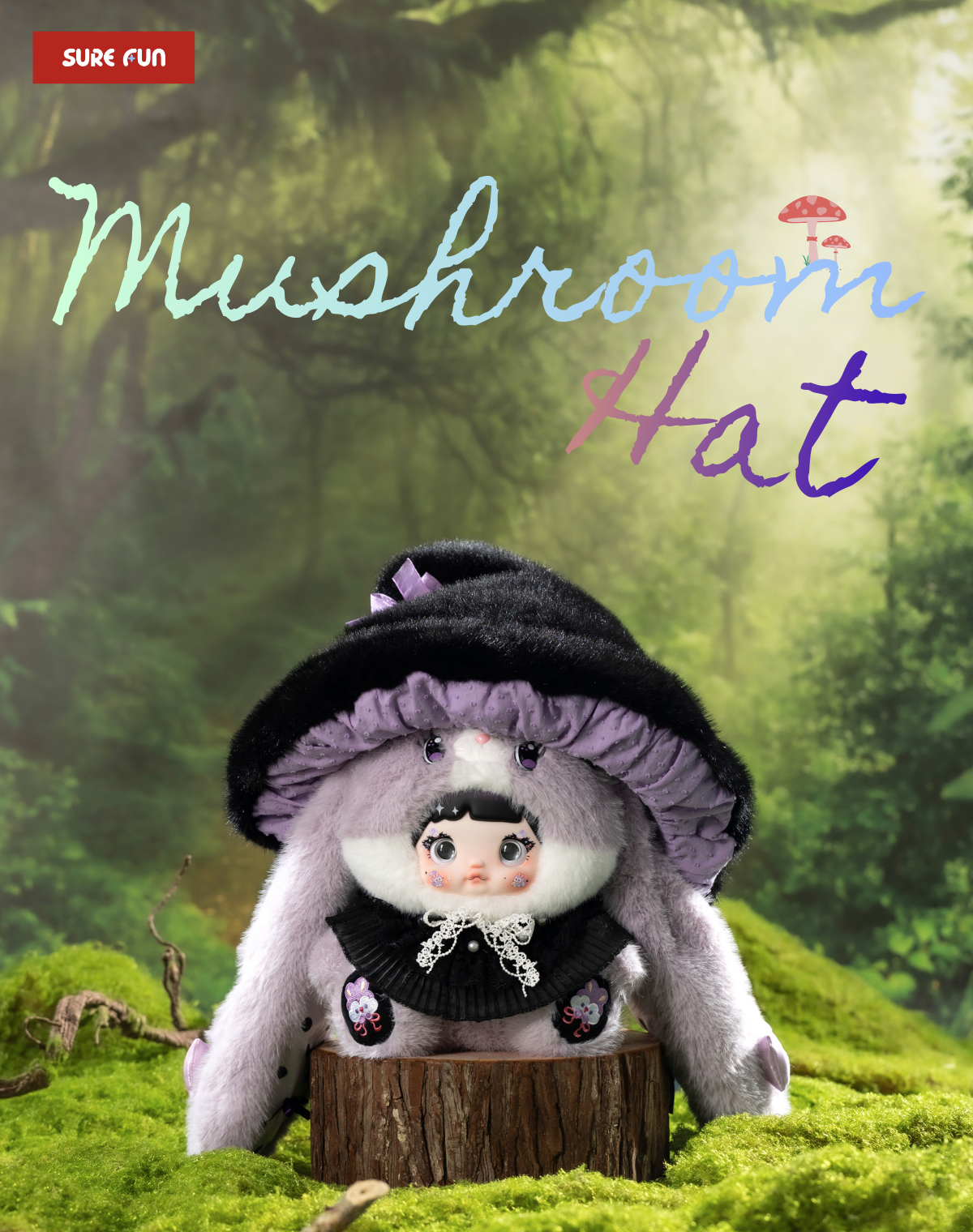 Nommi-Mushroom Hat 400% Series Plush Blind Box