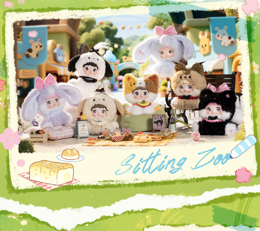 Nommi-Sitting Zoo Series Plush Blind Box – Hitoy